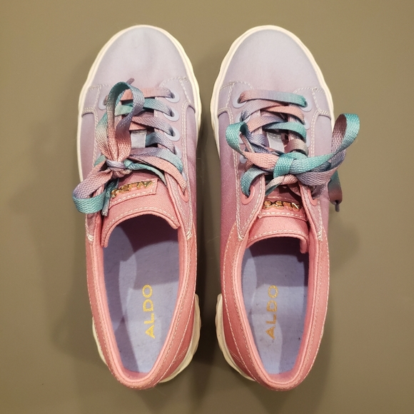 Aldo shoes size 6.5 lilac and pink - Picture 3 of 5